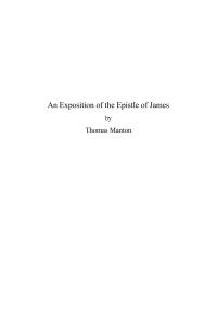 An Exposition of the Epistle of James