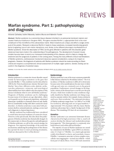 Marfan syndrome. Part 1: pathophysiology and diagnosis