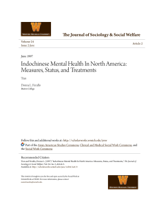 Indochinese Mental Health In North America