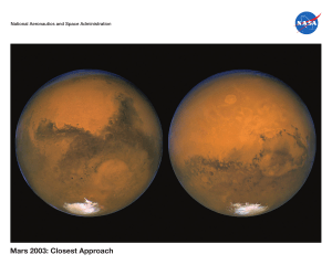 Mars 2003: Closest Approach
