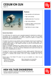 cesium ion gun - High Voltage Engineering Europa B.V.