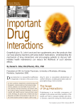 Important Drug Interactions - STA HealthCare Communications