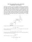 EE 321 Analog Electronics, Fall 2013 Homework #13 solution