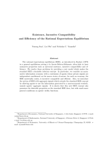 Existence, Incentive Compatibility and Efficiency of the Rational
