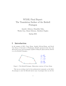 WXML Final Report: The Translation Surface of the Bothell Pentagon