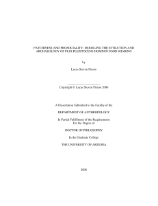 Thesis - Paleoanthropology Society