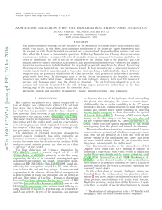 Axisymmetric Simulations of Hot Jupiter