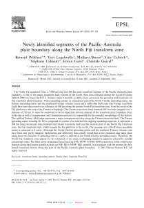 Newly identi¢ed segments of the Paci¢c^Australia plate boundary
