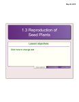 1.3 Reproduction of Seed Plants
