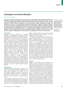 Psychogenic movement disorders