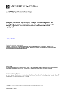 UvA-DARE (Digital Academic Repository) Heathland ecosystems