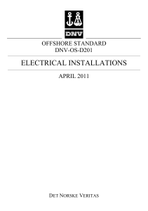 DNV-OS-D201: Electrical Installations