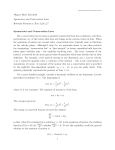 Symmetries and Conservation Laws