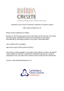 Canterbury Christ Church University`s repository of research outputs