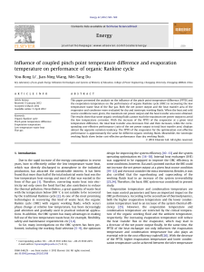 Influence of coupled pinch point temperature difference and