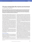 Viruses manipulate the marine environment