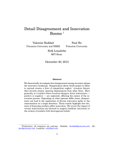 Detail Disagreement - American Economic Association