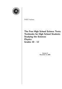 The Free High School Science Texts