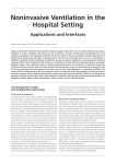 Noninvasive Ventilation in the Hospital Setting