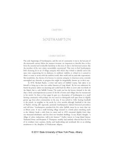 Colonizing Southampton