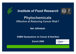 Phytochemicals: Effective in reducing cancer risk?