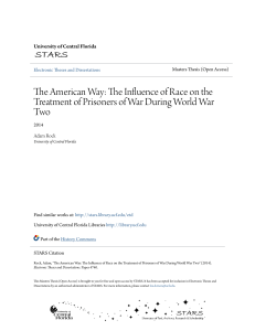 The Influence of Race on the Treatment of Prisoners of War During