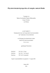 Physical-chemical properties of complex natural fluids