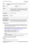 Outcomes and evidence requirements