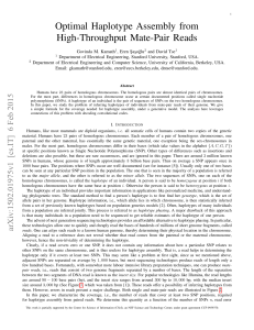 Optimal Haplotype Assembly from High