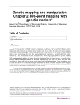 Genetic mapping and manipulation: Chapter 2-Two