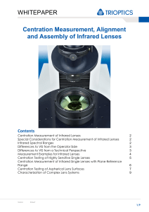 WHITEPAPER Centration Measurement, Alignment