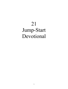 21 Jump-Start Devotional