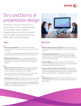 Do`s and Don`ts of presentation design