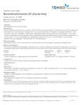 Recombinant Human LIF (Carrier-free) - Data Sheets