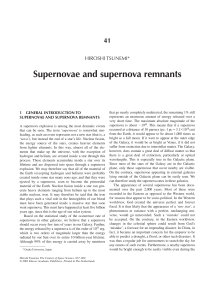 Supernovae and supernova remnants