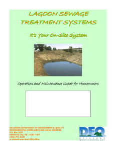 Lagoon Sewage Treatment Systems - the Oklahoma Department of