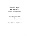 WFC3 Science White Paper - Space Telescope Science Institute