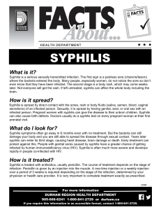 SYPHILIS - Region of Durham