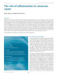 The role of inflammation in cutaneous repair