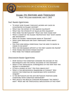 Islam: Its History and Theology