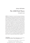 The CEMI Field Theory