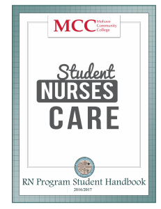 RN Student Handbook - Mohave Community College