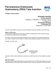 Percutaneous Endoscopic Gastrostomy (PEG) Tube Insertion