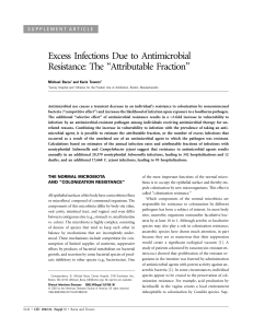 Excess Infections Due to Antimicrobial Resistance: The “Attributable