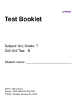cell post test study guide