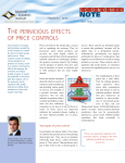 THE PERNICIOUS EFFECTS OF PRICE CONTROLS