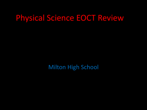 Physical Science EOCT Review Notes