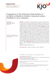 Comparison of the frictional characteristics of aesthetic orthodontic