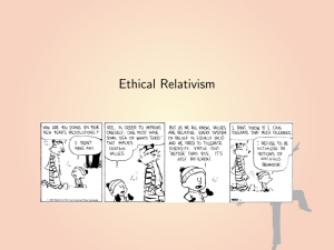 Ethical Relativism - University of Notre Dame