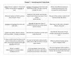 Chapter 1 – Introducing Earth Study Guide